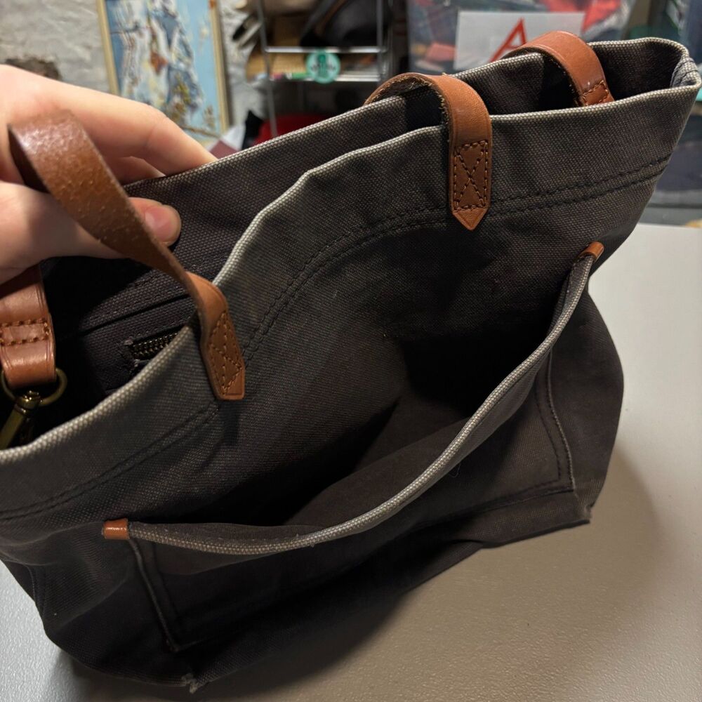Madewell Gray Canvas Transport Tote - Picture 7 of 14